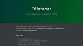 TV Renamer Home Page