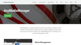 Tiny Media Manager Home Page