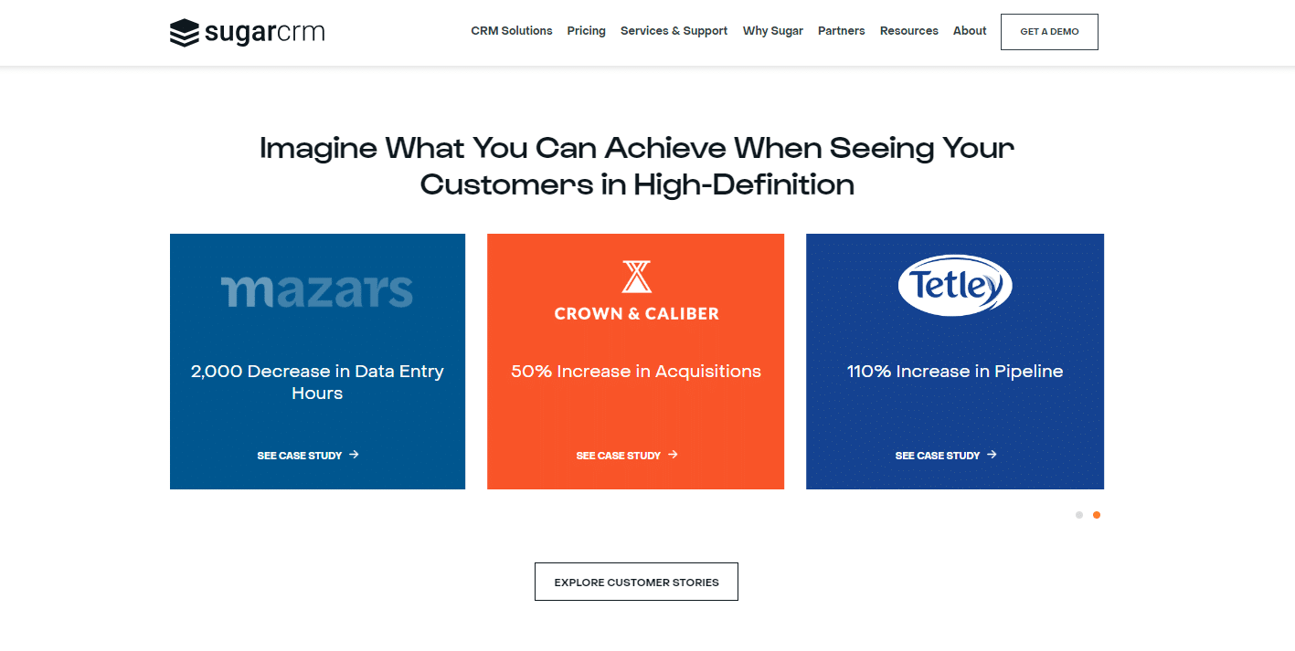 SugarCRM Vs. Vtiger Vs. Hubspot CRM: SugarCRM Business Success Stories
