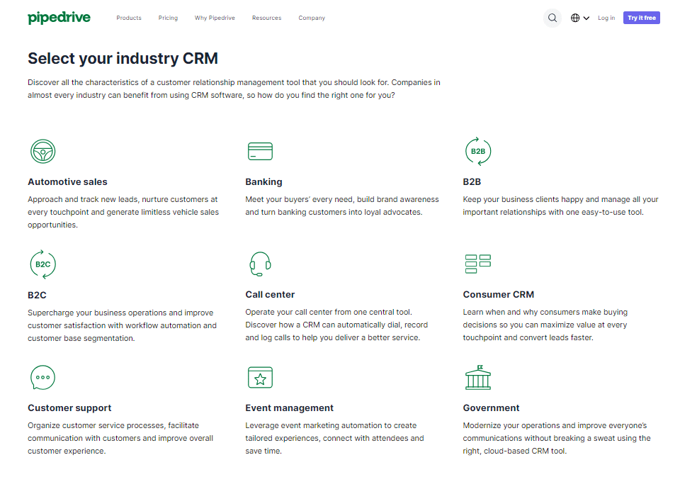 Compare Pipedrive vs. Salesmate CRM | Which CRM will be best for you and why? 3 Pipedrive vs. Salesmate CRM: Pipedrive CRM Industries
