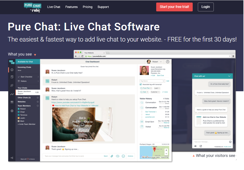 Pure Chat Review: Features, Pricing & More 2 Screenshot 2024 09 11 105133