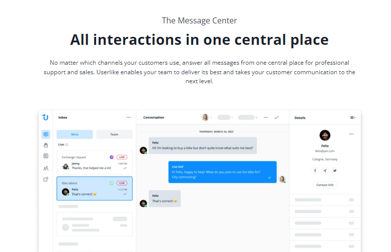 Userlike Review