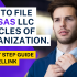 How To File Rhode LLC Articles Of Organization.