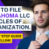 How To File Maryland LLC Articles Of Organization.