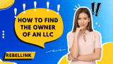 Finding The Owner Of An LLC. Uncover Valuable Insights.