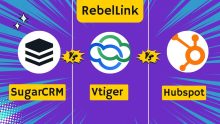 Compare SugarCRM Vs. Vtiger Vs. Hubspot CRM |  Top CRMs Compared.